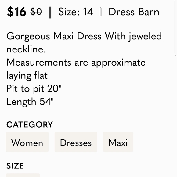 Dress Barn Beaded Neck Maxi Dress - Picture 11 of 11